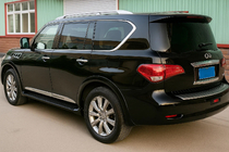 Nissan Armada 2016-2024 гг. Дверные молдинги (4 шт, хром) фото 1