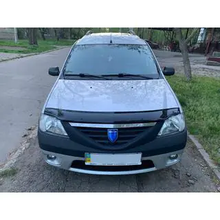 Дефлектор капота (EuroCap) Dacia Logan I 2005-2008 гг. фото 1