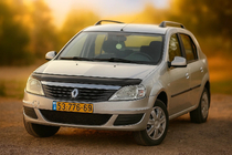Renault Logan I 2008-2013 гг. Дефлектор капота (EuroCap) фото 1