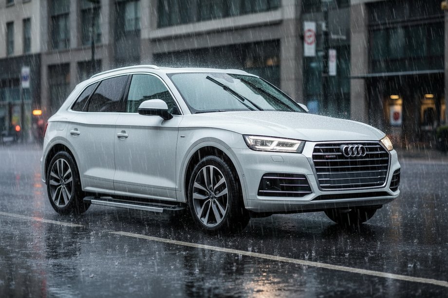 Audi Q5 2017-2025 гг. Боковые Подножки RedLine (2 шт., Алюминий) Image