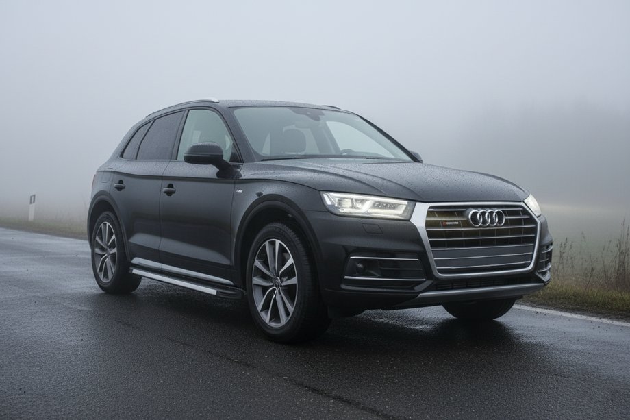Audi Q5 2017-2025 гг. Боковые Подножки Maya V1 (2 шт., Алюминий) Фото 1