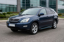 Lexus RX 2003-2009 гг. Боковые Подножки Maya Blue (2 шт., Алюминий) фото 1