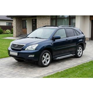 Боковые Подножки Rainbow (2 шт., Алюминий) Lexus RX 2003-2009 гг. фото 1