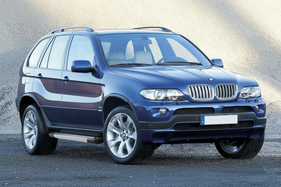 BMW X5 E53 1999–2006 гг. Боковые пороги Vision New Grey (2 шт, алюминий) Image