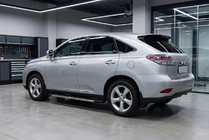 Lexus RX 2009-2015 гг. Боковые Подножки Duru (2 шт, Алюминий) фото 1
