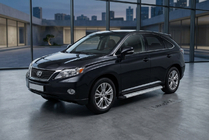 Lexus RX 2009-2015 гг. Боковые Подножки Maya V2 (2 шт, Алюминий) фото 1