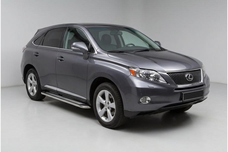 Lexus RX 2009-2015 гг. Боковые Подножки Maydos V2 (2 шт, Алюминий) Image