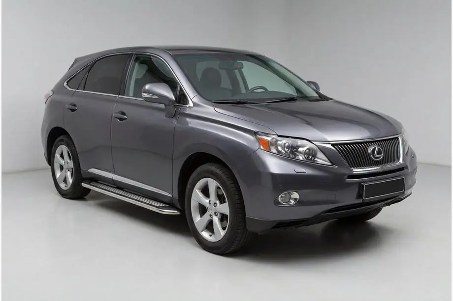 Lexus RX 2009-2015 гг. Боковые Подножки Maydos V2 (2 шт, Алюминий) Image