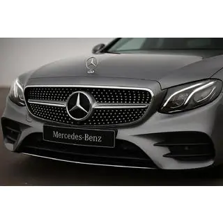 Передняя решетка Diamond Silver (для Avantgarde/AMG-Line/E43 AMG/E53 AMG 2016-2020) фото 1