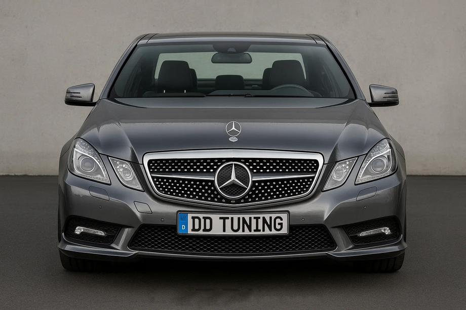 Mercedes E-class W212 2009-2016 гг. Передняя решетка радиатора Diamond Silver (2009-2012) Image