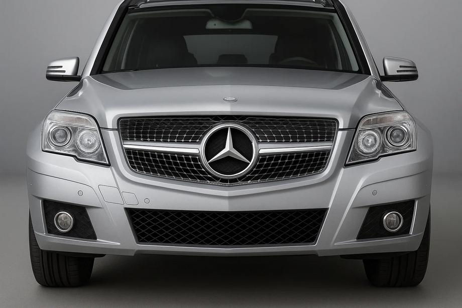 Mercedes GLK class X204 2008-2015 гг. Передняя решетка радиатора Diamond Silver (2009-2012) Image