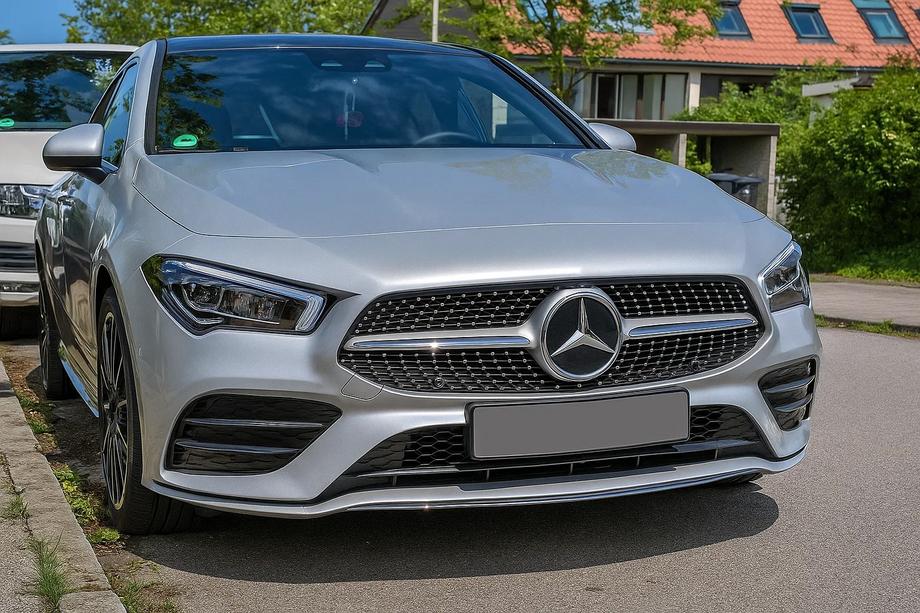 Mercedes CLA C118 2019- гг. Передняя решетка Diamond Silver (для 2019-2022) Image