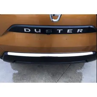 Накладка на задний бампер Carmos V2 Нержавейка Dacia Duster 2018-2024 гг. фото 1