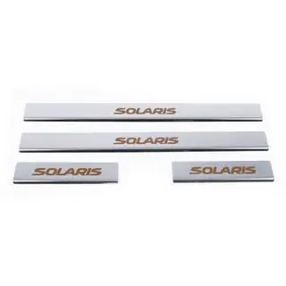 Накладки на пороги Carmos Solaris V1 (4 шт, нержавейка) фото 2