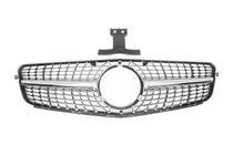 Mercedes C-class W204 2007-2015 гг. Передняя решетка Diamond Silver фото 2