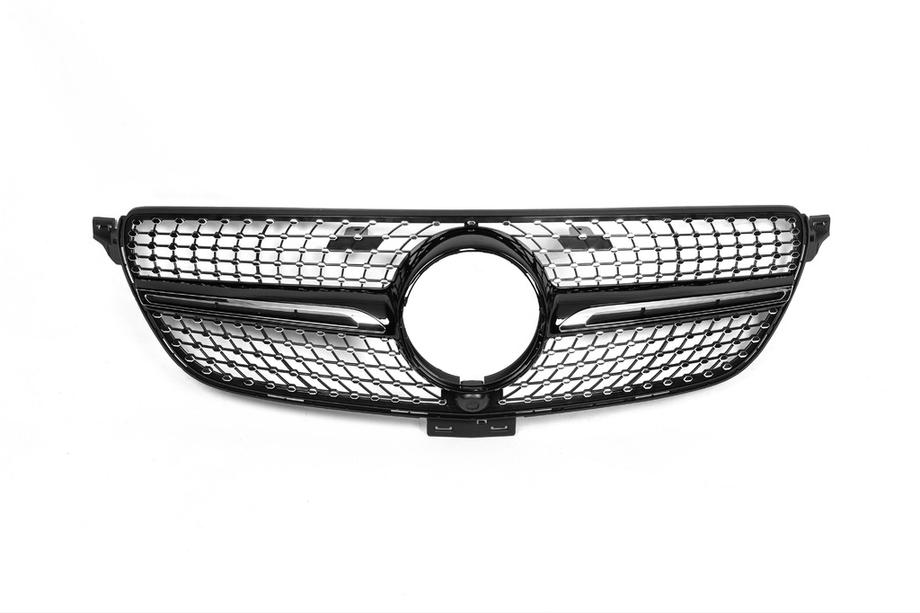 Mercedes GLE coupe C292 2015-2019 гг. Тюнинг решетка радиатора (Diamond Black) С местом под камеру Фото 4
