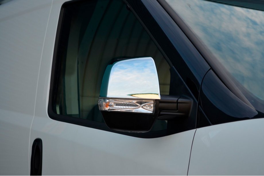 Opel Combo 2012-2018 гг. Накладки на Зеркала (2 шт, Нержавеющая Сталь) OmsaLine - Итальянская Нержавейка Image