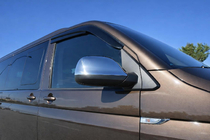 Volkswagen T6 2015-2024 гг. Накладки на Зеркала (2 шт, Нержавеющая Сталь) OmsaLine - Итальянская Нержавейка фото 1