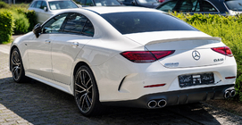 Mercedes CLS C257 2018- гг. Задний диффузор с насадками на выхлоп (Дизайн GT53) фото 1
