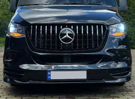 Mercedes Sprinter W907/W910 2018- гг. Передняя решетка Panamericana GT Хром Premium V1 фото 8