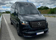 Mercedes Sprinter W907/W910 2018- гг. Передняя решетка Panamericana GT Хром Premium V1 фото 9
