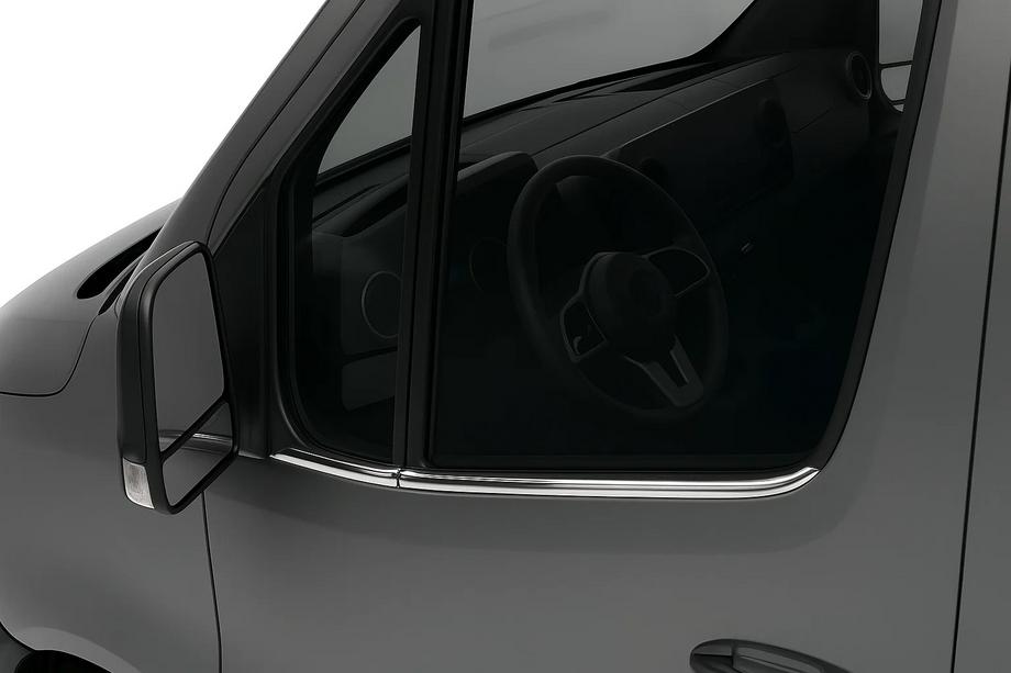 Mercedes Sprinter W907/W910 2018- гг. Окантовка стекол (4 шт, нержавейка) Image