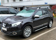 Nissan Qashqai 2010-2014 гг. Дверные молдинги Carmos (4 шт, нержавейка) Carmos, +2 (длинный) фото 3