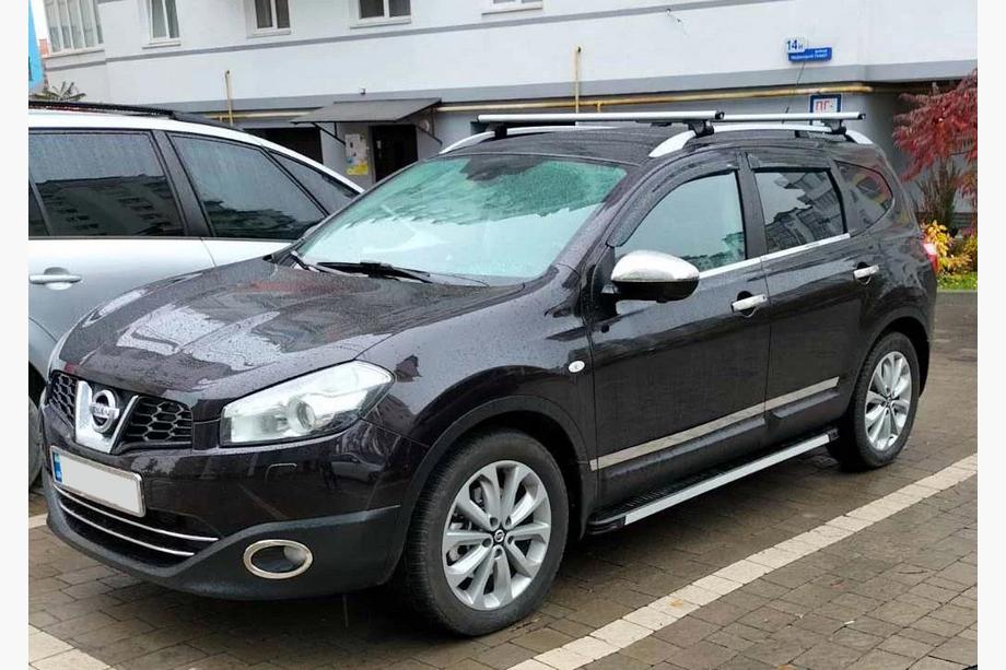 Nissan Qashqai 2010-2014 гг. Дверные молдинги Carmos (4 шт, нержавейка) Carmos, +2 (длинный) Фото 3