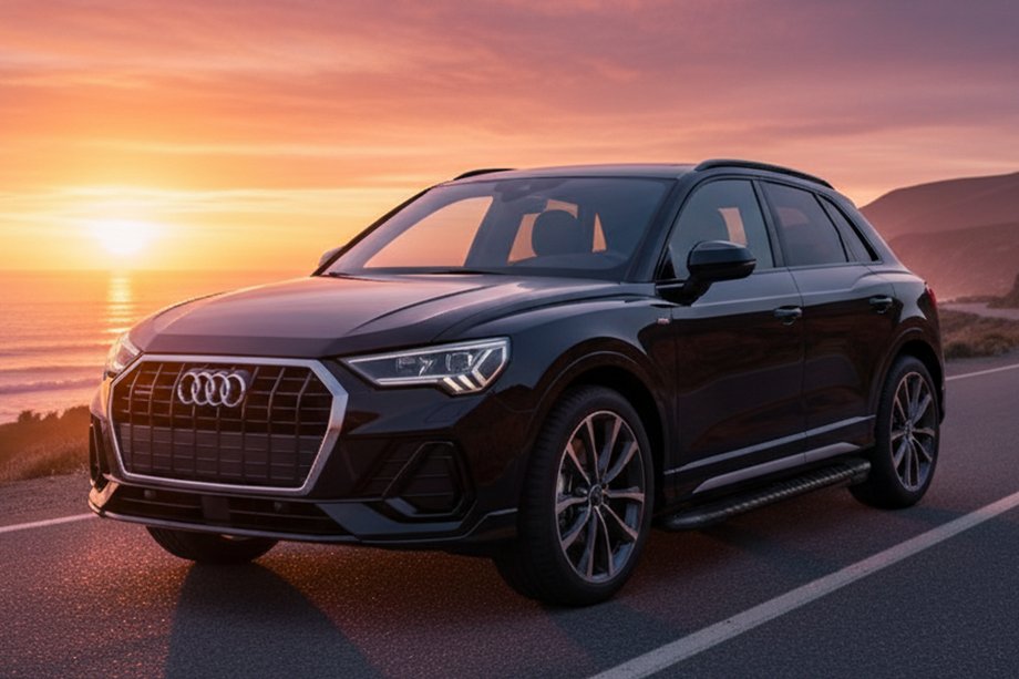 Audi Q3 2019–2025 гг. Боковые Подножки Bosphore Black (2 шт., Алюминий) Фото 1