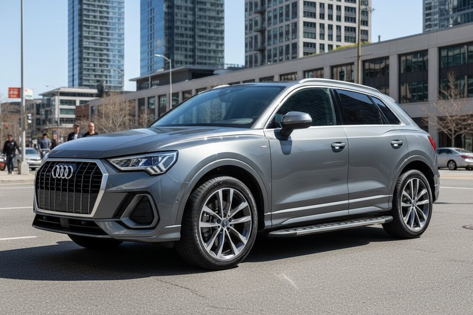 Audi Q3 2019–2025 гг. Боковые Подножки Duru (2 шт., Алюминий) Image