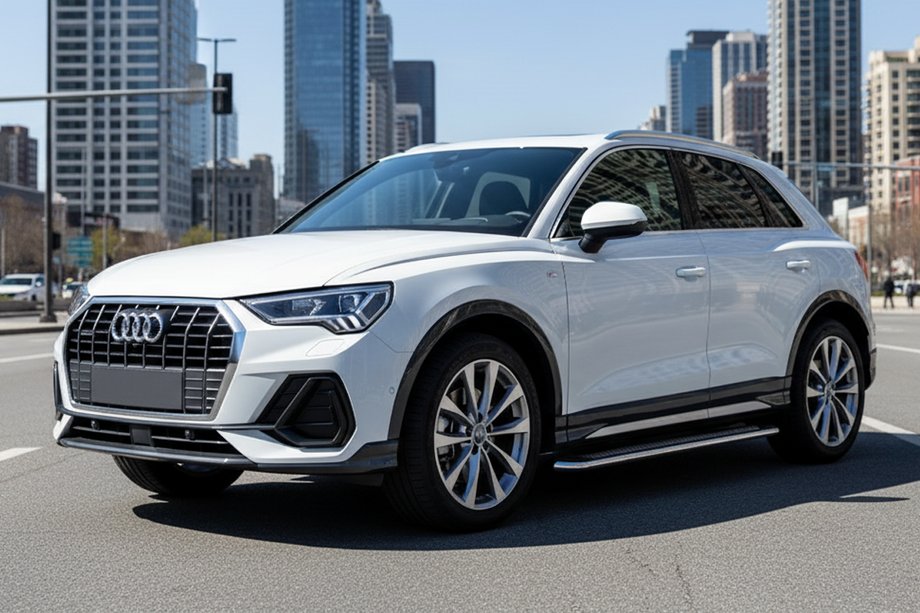 Audi Q3 2019–2025 гг. Боковые Подножки Maydos V2 (2 шт., Алюминий) Image
