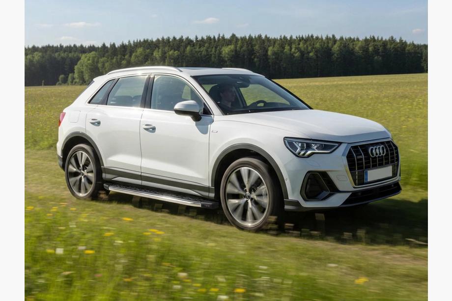 Audi Q3 2019–2025 гг. Боковые Подножки BlackLine (2 шт., Алюминий) Image