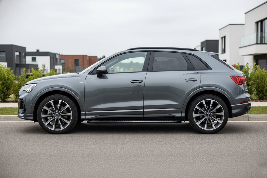 Audi Q3 2019–2025 гг. Боковые Подножки Tayga Black (2 шт., Алюминий) Image