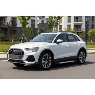 Боковые Подножки Vision New Grey (2 шт., Алюминий) Audi Q3 2019–2025 гг. фото 1