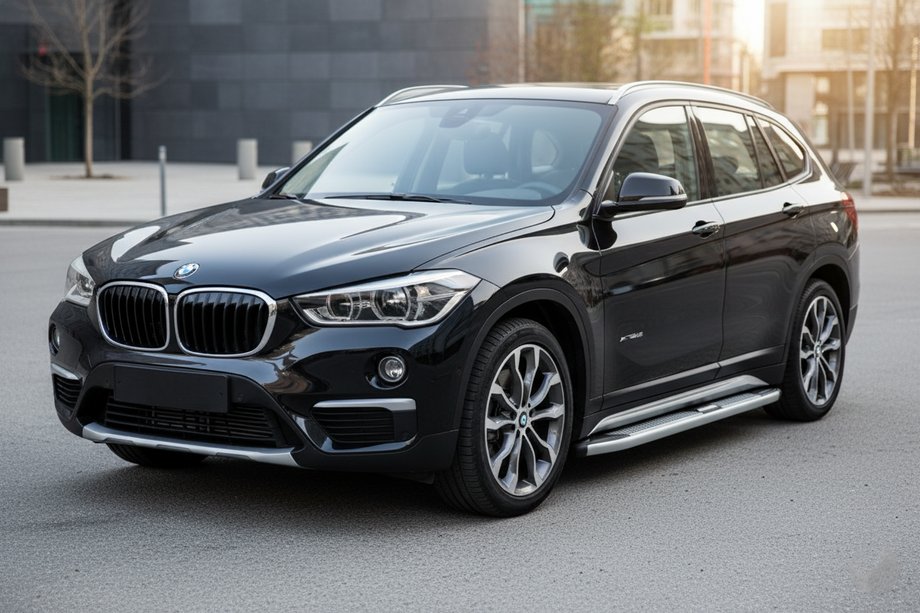 BMW X1 F48 2015-2022 гг. Боковые Подножки Mevsim Grey (2 шт., Алюминий) Фото 1