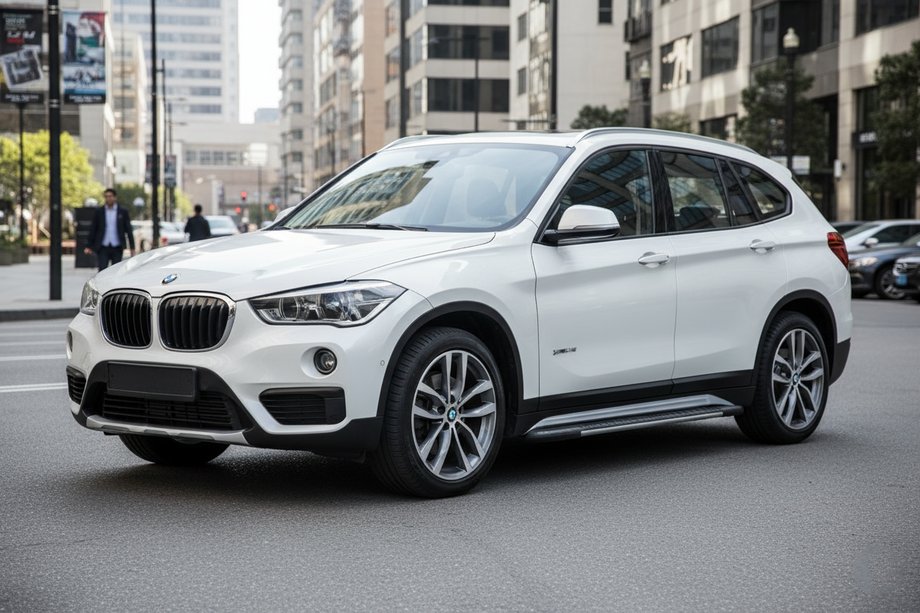 BMW X1 F48 2015-2022 гг. Боковые Подножки Bosphore Grey (2 шт., Алюминий) Image