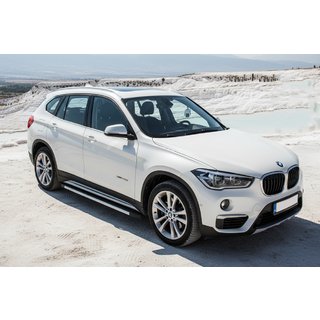 Боковые Подножки Maya V1 (2 шт., Алюминий) BMW X1 F48 2015-2022 гг. фото 1