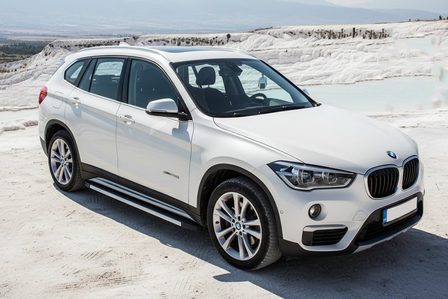 BMW X1 F48 2015-2022 гг. Боковые Подножки Maya V1 (2 шт., Алюминий) Фото 1