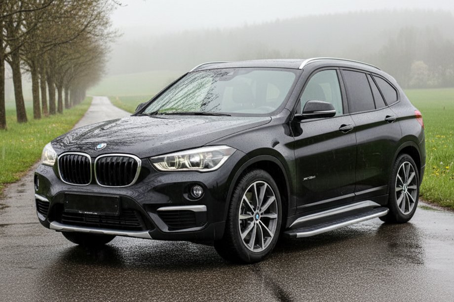 BMW X1 F48 2015-2022 гг. Боковые Подножки Fullmond (2 шт., Алюминий) Image