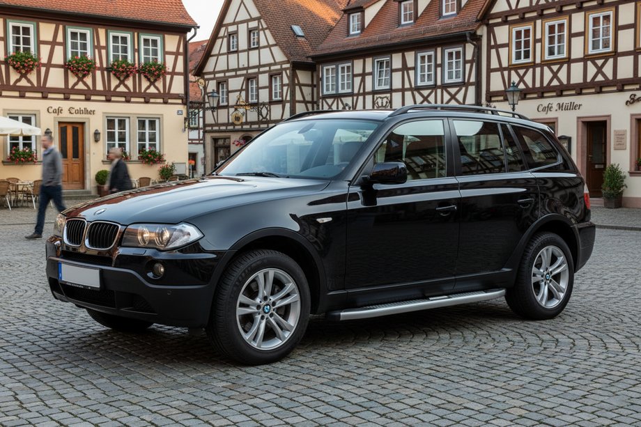BMW X3 E83 2003-2010 гг. Боковые Подножки Mevsim Grey (2 шт., Алюминий) Image