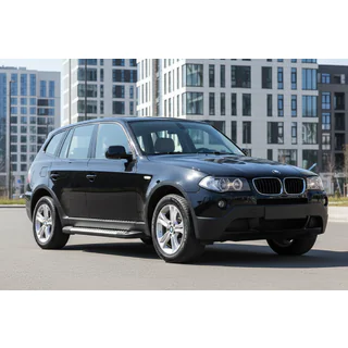 Боковые Подножки Line (2 шт., Алюминий) BMW X3 E83 2003-2010 гг. фото 1