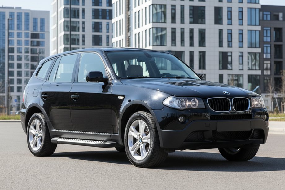 BMW X3 E83 2003-2010 гг. Боковые Подножки Line (2 шт., Алюминий) Image