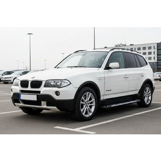 Боковые Подножки Sunrise (2 шт., Алюминий) BMW X3 E83 2003-2010 гг. фото 1