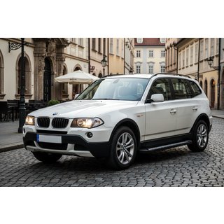 Боковые Подножки Vision New Grey (2 шт., Алюминий) BMW X3 E83 2003-2010 гг. фото 1