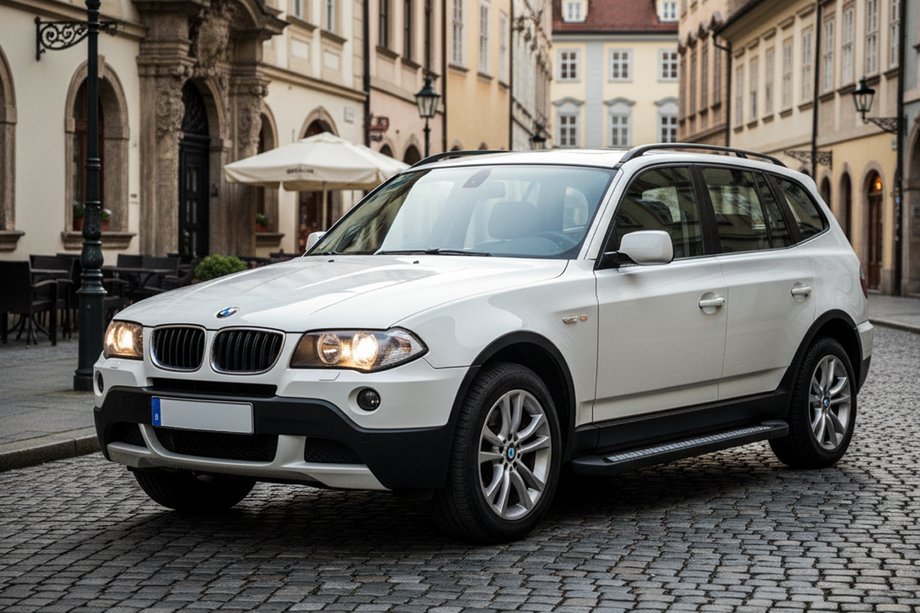 BMW X3 E83 2003-2010 гг. Боковые Подножки Vision New Grey (2 шт., Алюминий) Image