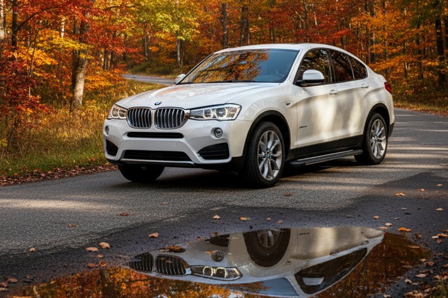 BMW X4 F26 2014-2018 гг. Боковые Подножки Bosphore Grey (2 шт., Алюминий) Image