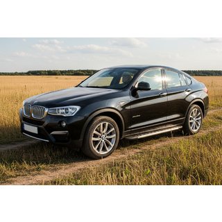 Боковые Подножки Duru (2 шт., Алюминий) BMW X4 F26 2014-2018 гг. фото 1