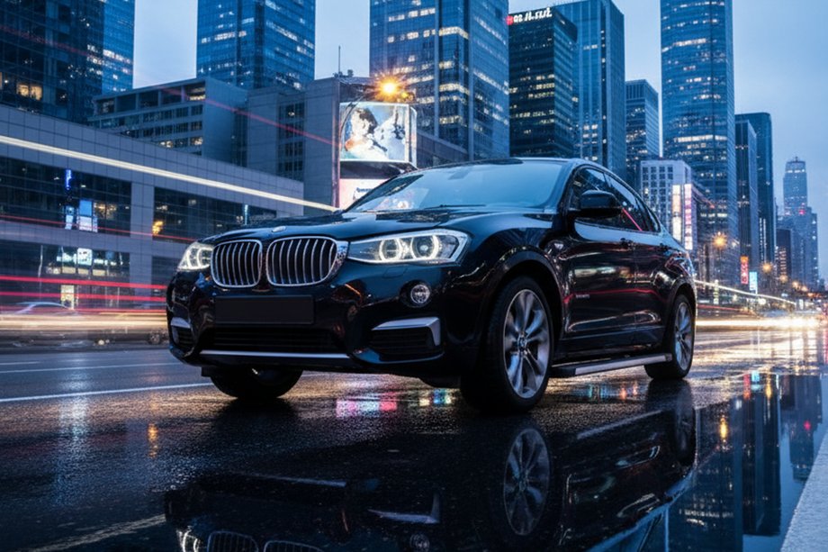 BMW X4 F26 2014-2018 гг. Боковые Подножки Maya V1 (2 шт., Алюминий) Image