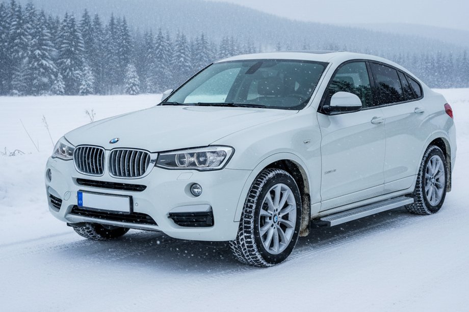BMW X4 F26 2014-2018 гг. Боковые Подножки Maya V2 (2 шт., Алюминий) Image