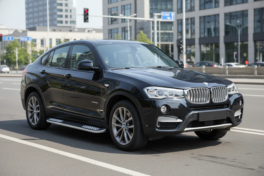 BMW X4 F26 2014-2018 гг. Боковые Подножки Tayga V2 (2 шт., Алюминий) Фото 1